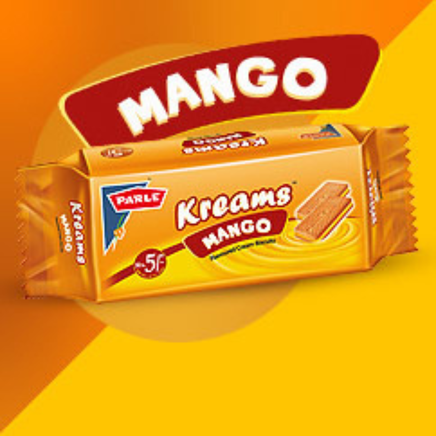 Parle Kream Gold Mango Biscuits 266 Gm.