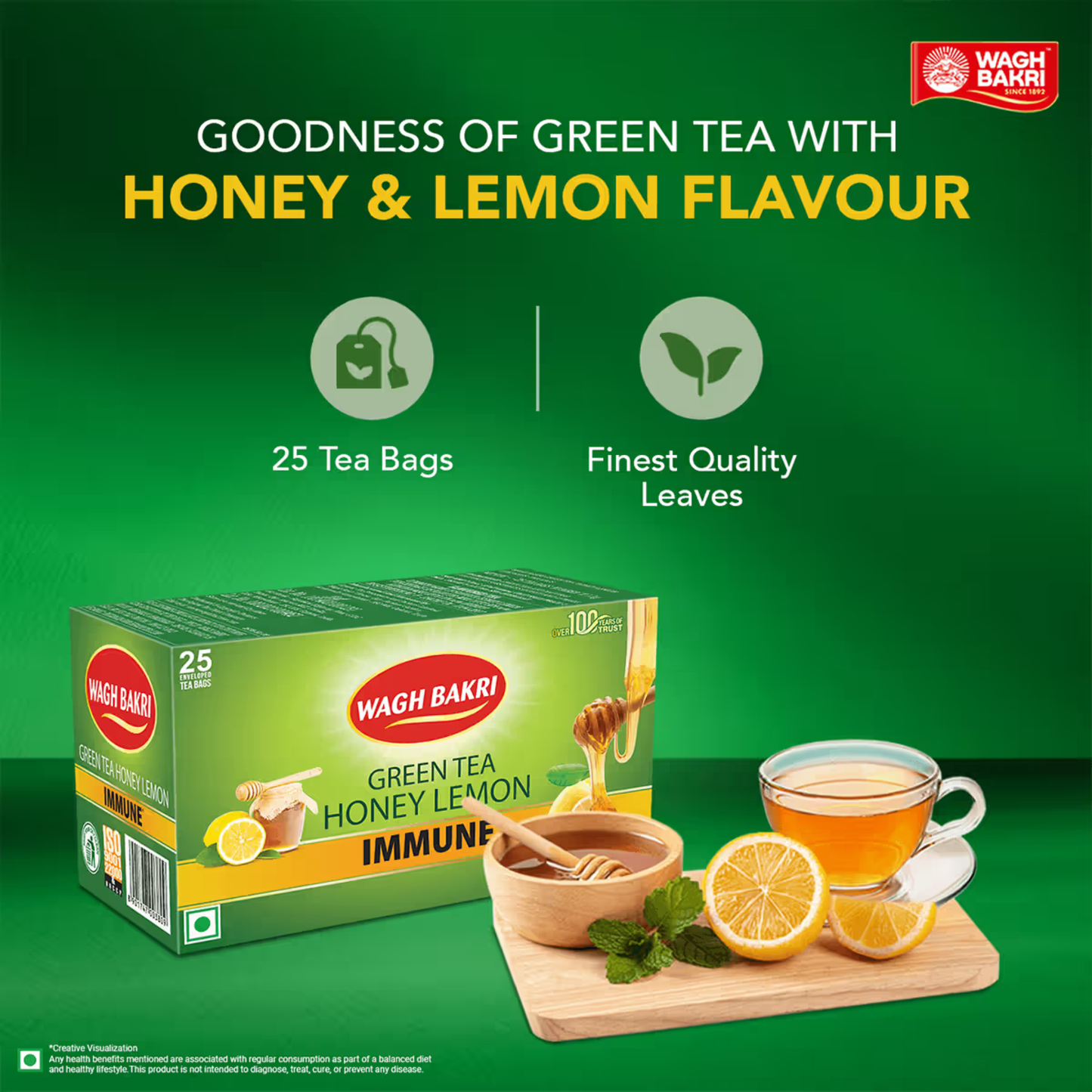 Wagh Bakri Green Honey Lemon Tea