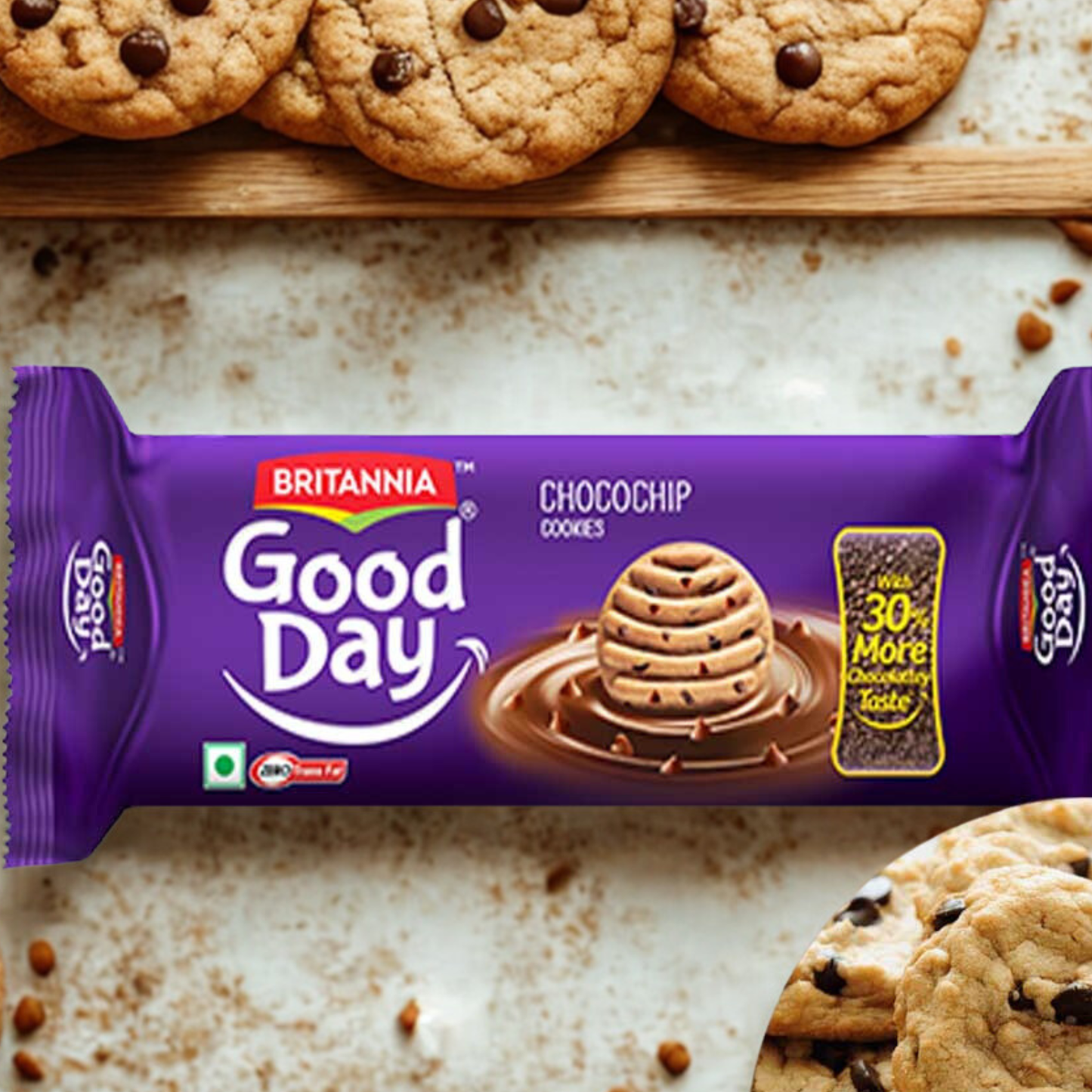 Britannia Good Day Chochips Biscuits 120 Gm.