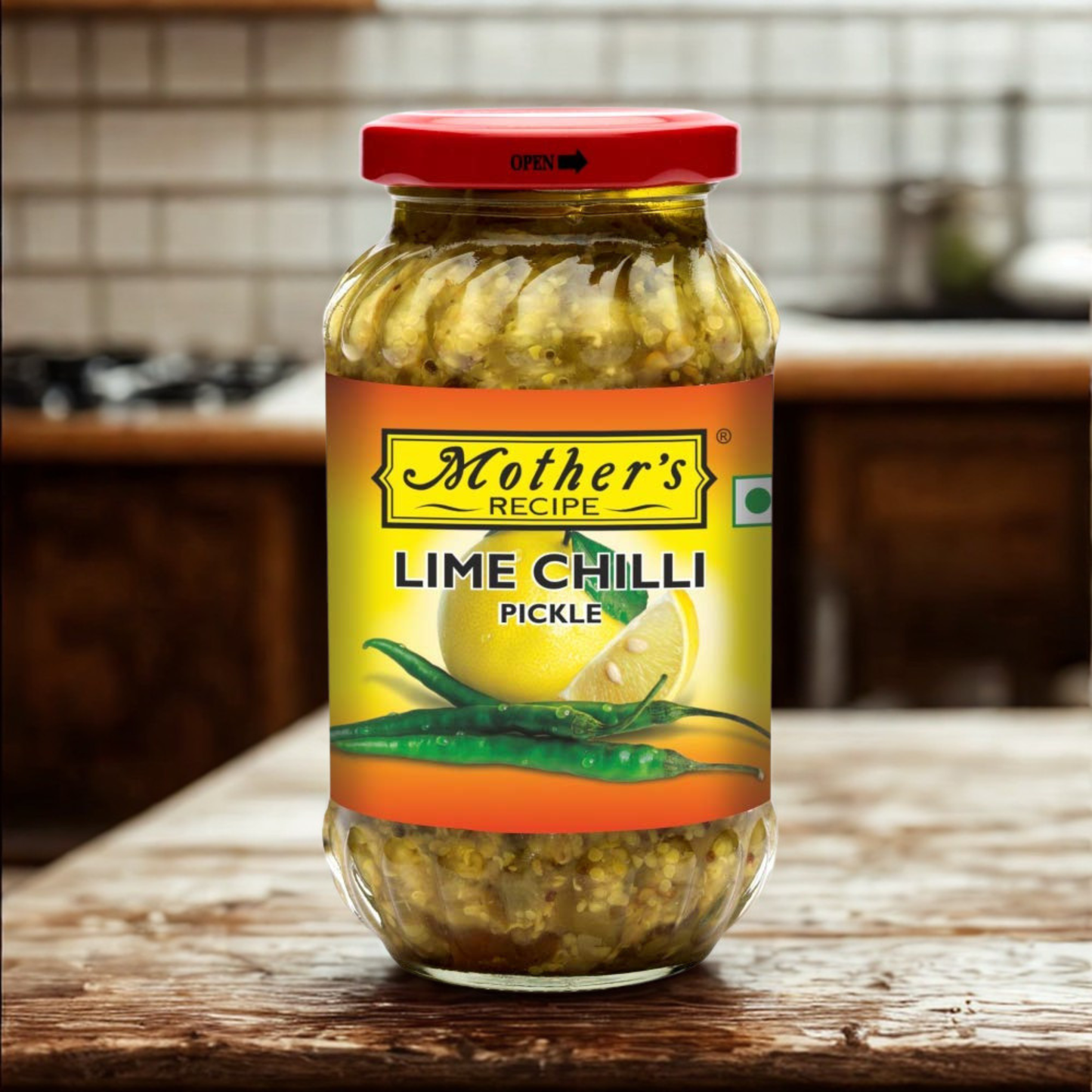 Mother's Recipe Lime Chilli Pickle 500 Gm.