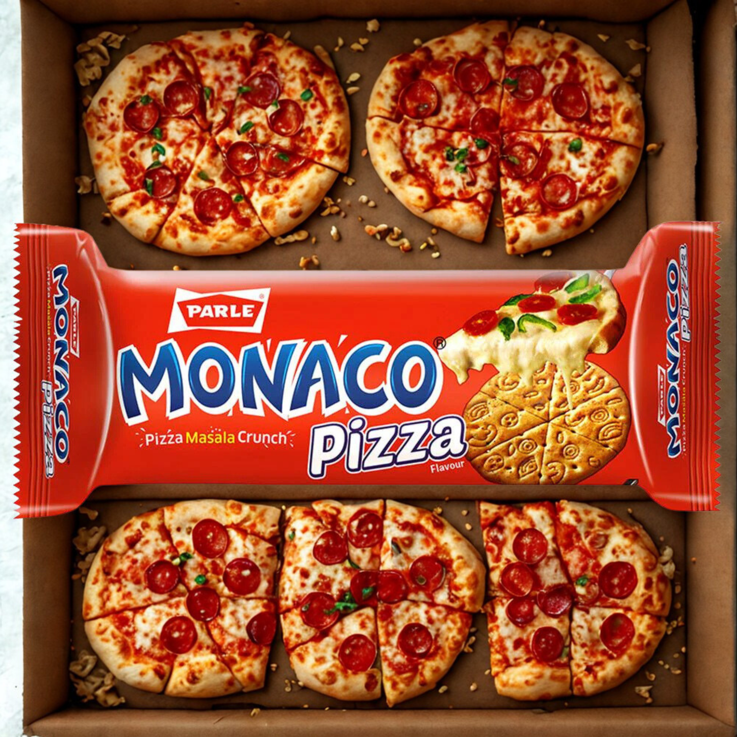 Parle Monaco Pizza Biscuits 30 Gm.