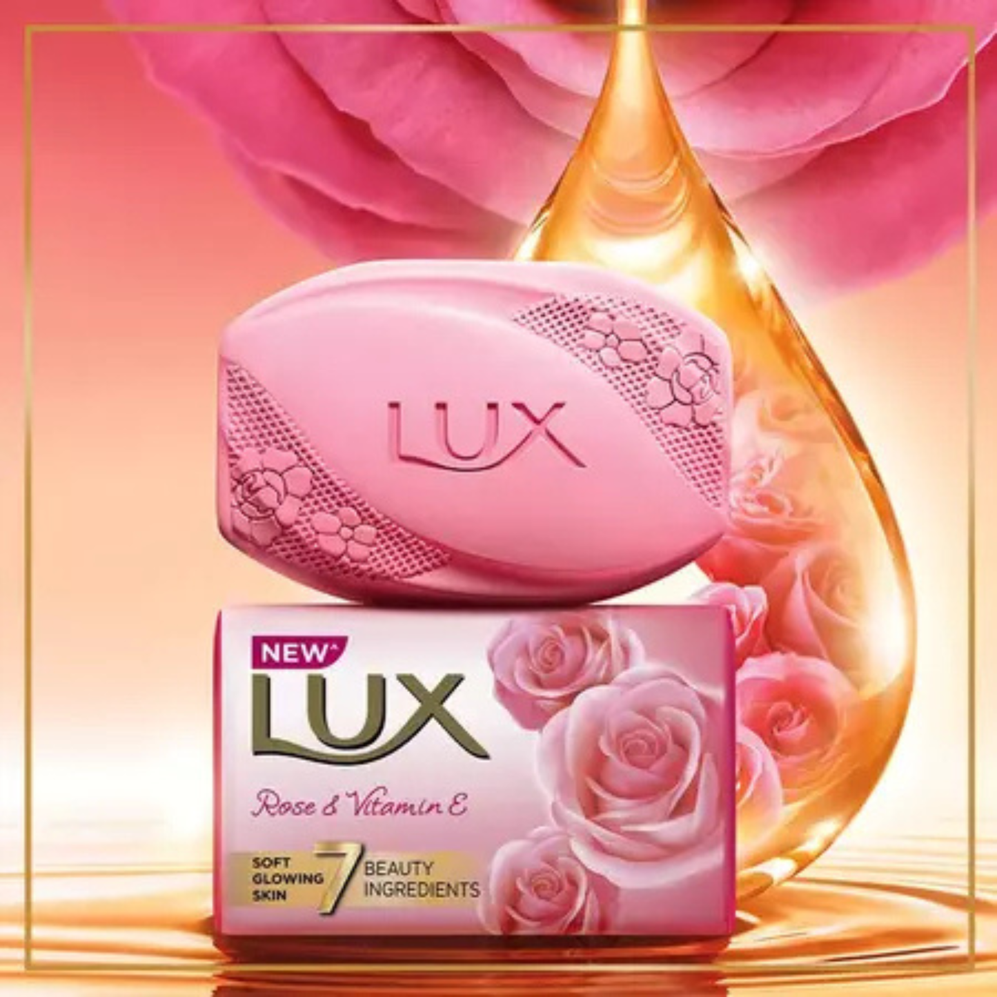 Lux Rose & Vitamin E Soap 150 Gm.