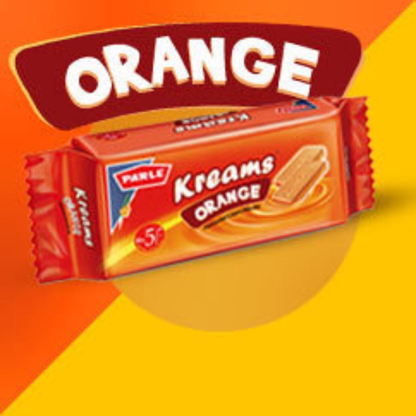 Parle Kream Gold Orange Biscuits 266 Gm.