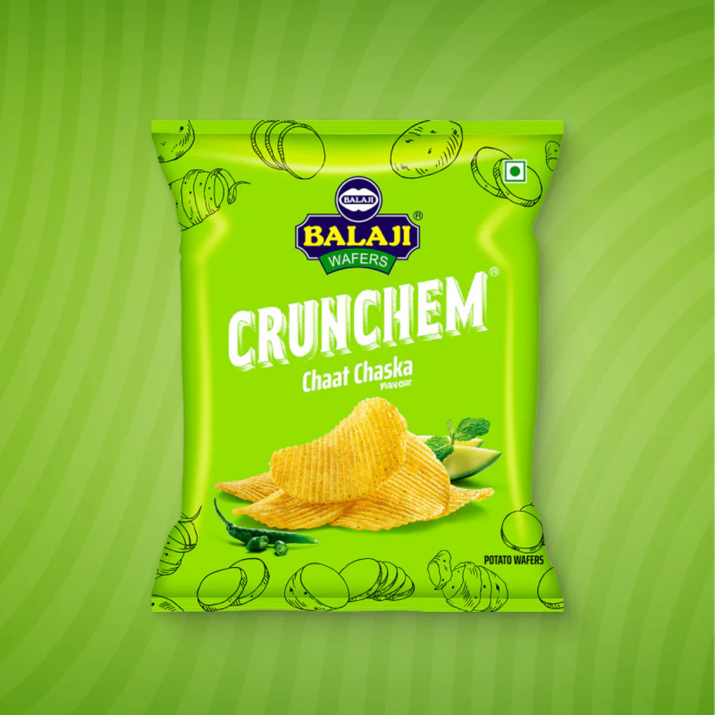 Balaji Chat Chaska Wafers 135 Gm.