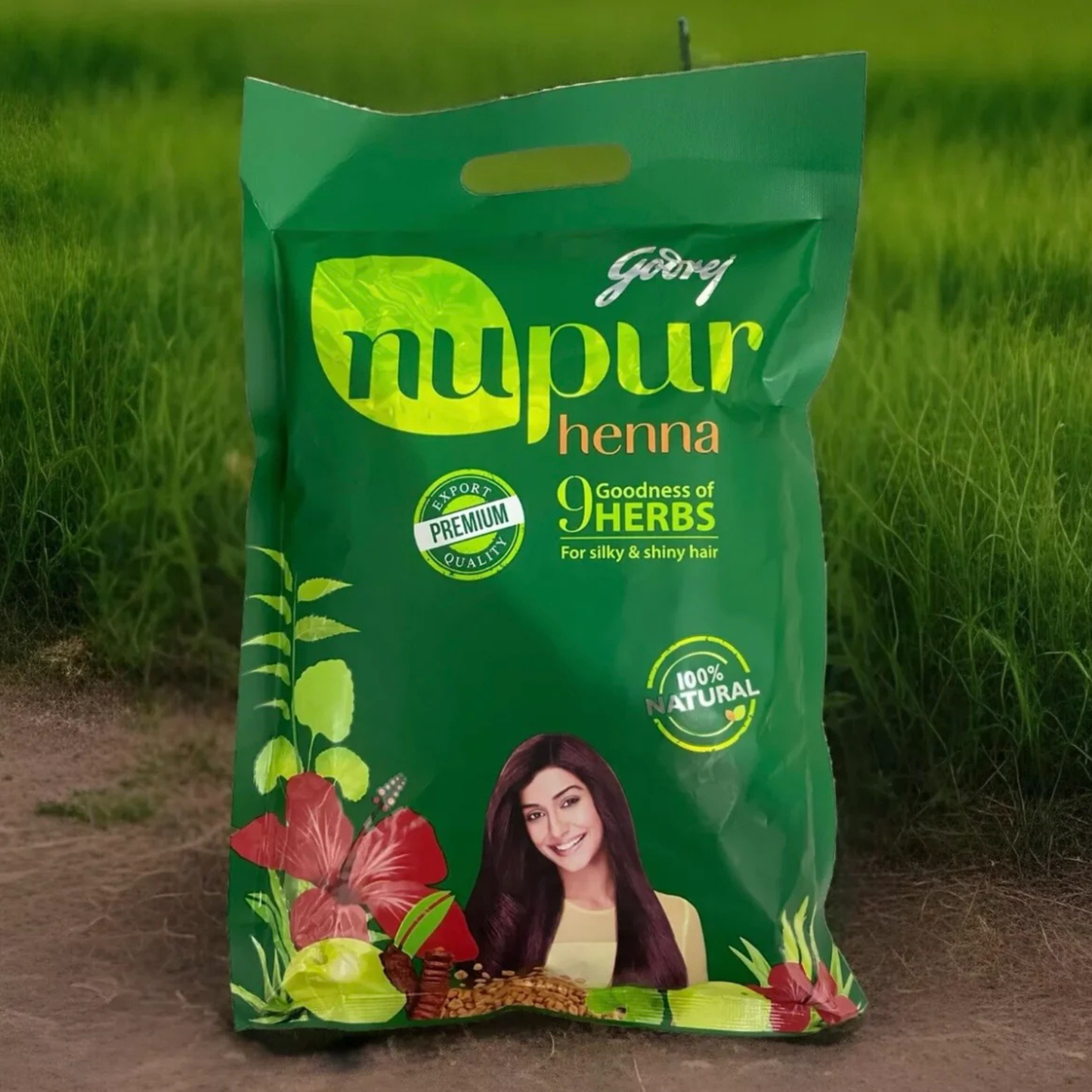 Godrej Nupur Henna (9 herbs) - 400 Gm.