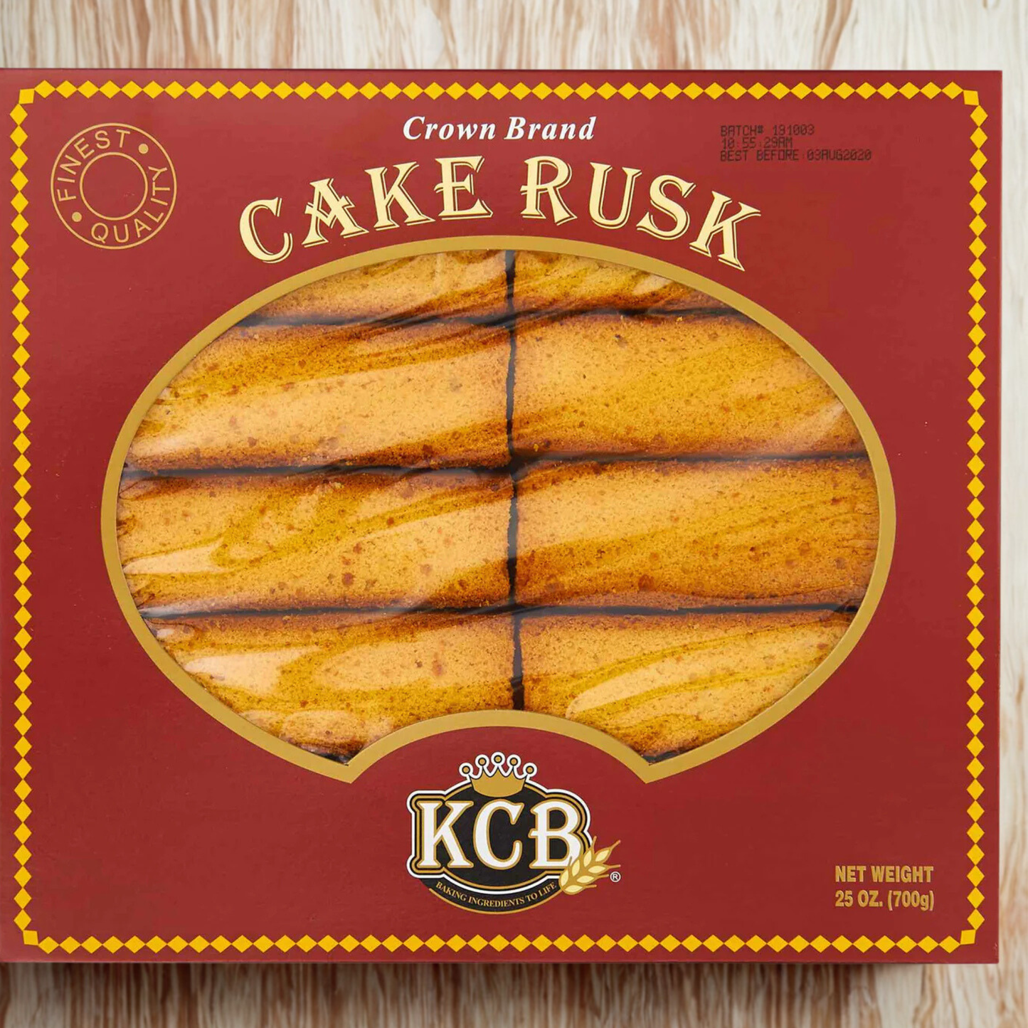 KCB Cake Rusk (With Egg) 20 Oz.