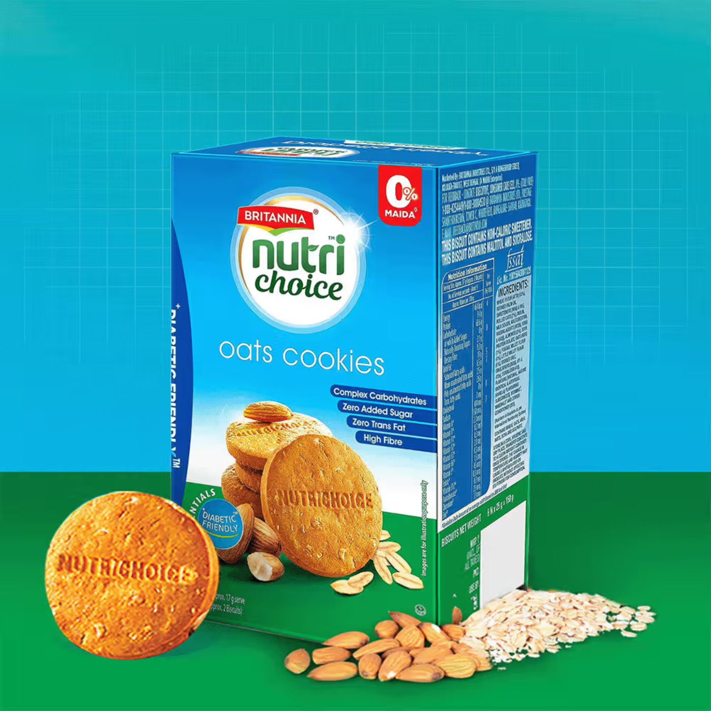 Britannia Nutri Choice Oats Biscuits 75 Gm.