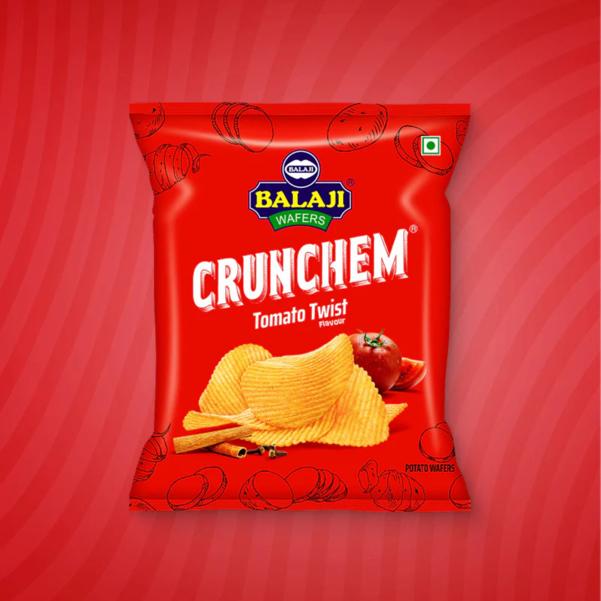 Balaji Tomato Masti Wafer 135 Gm.