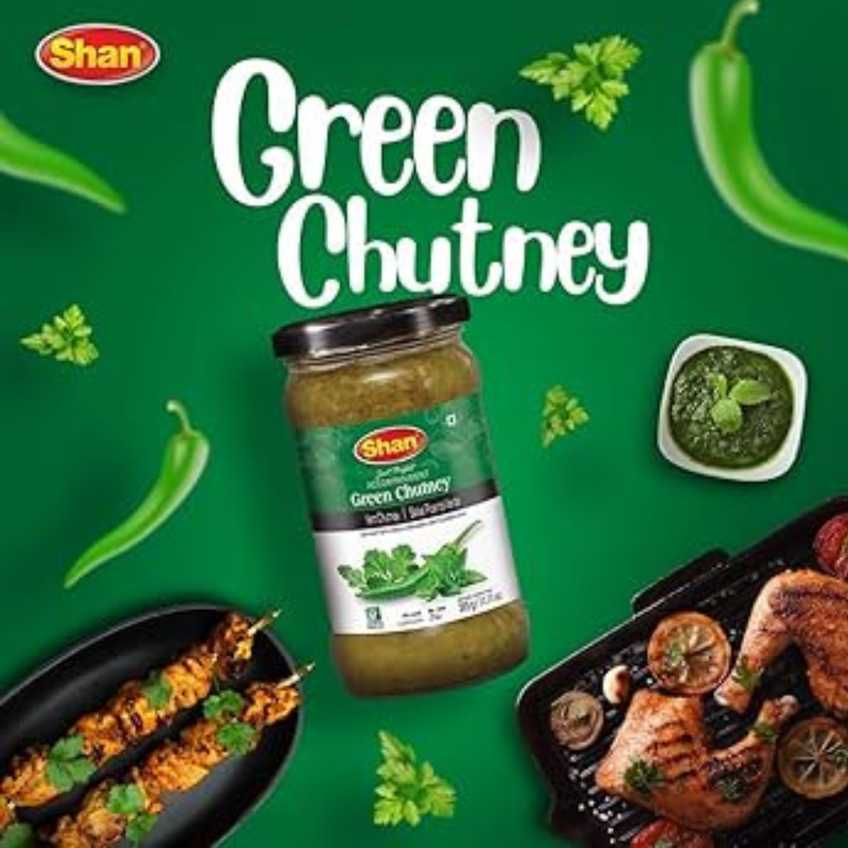 Shan Green Chutney 315 Gm.