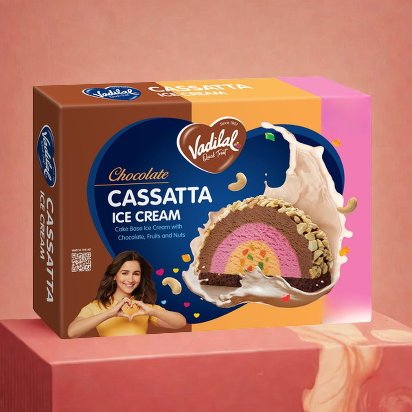 Vadilal Cassatta Block 1 Liter