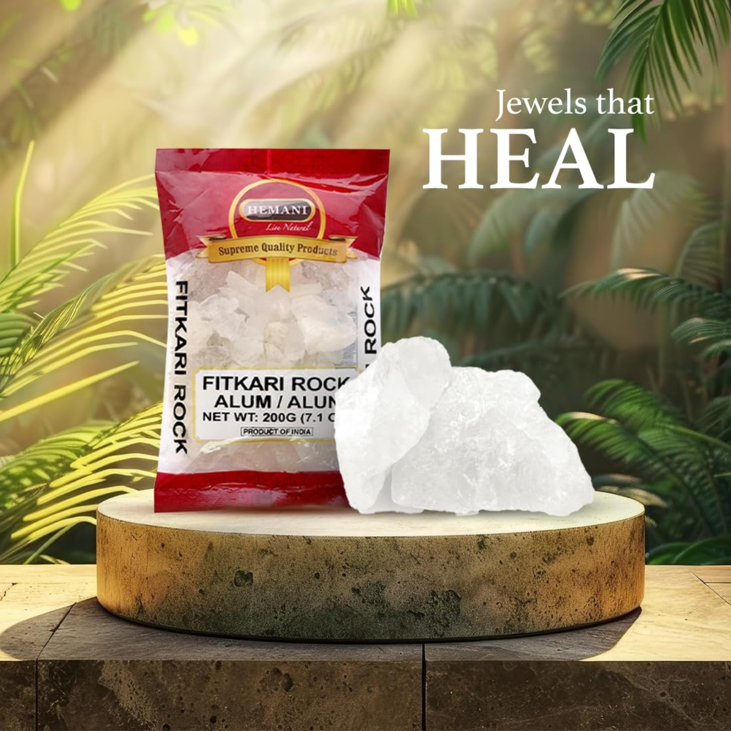 Hemani Phitkari Rock/Alum 200 Gm.