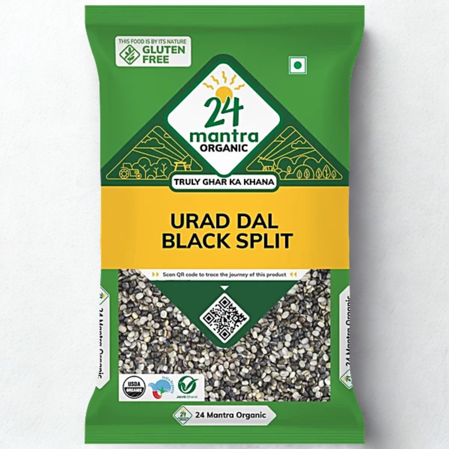 24 Mantra Organic Urad Split Dal 4 Lb.