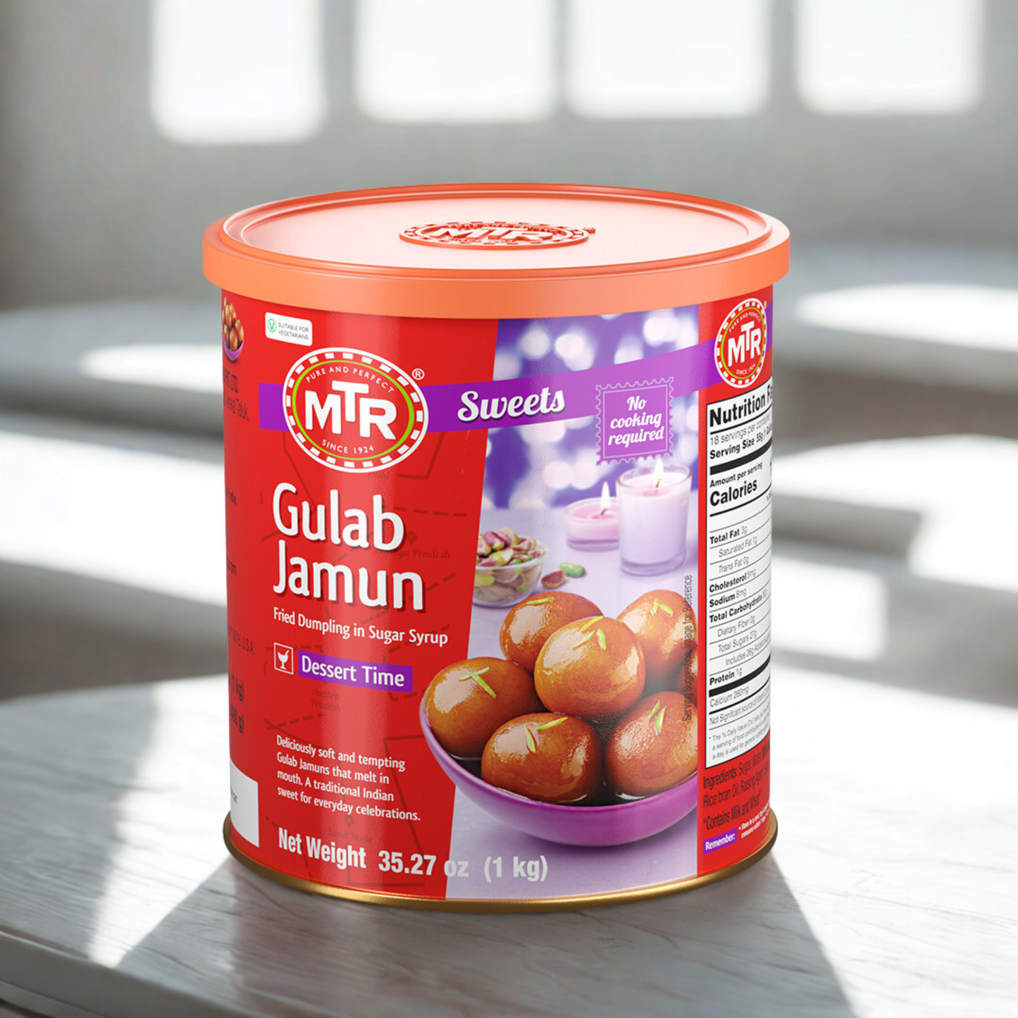 MTR Gulab Jamun (Can) 1 Kg.