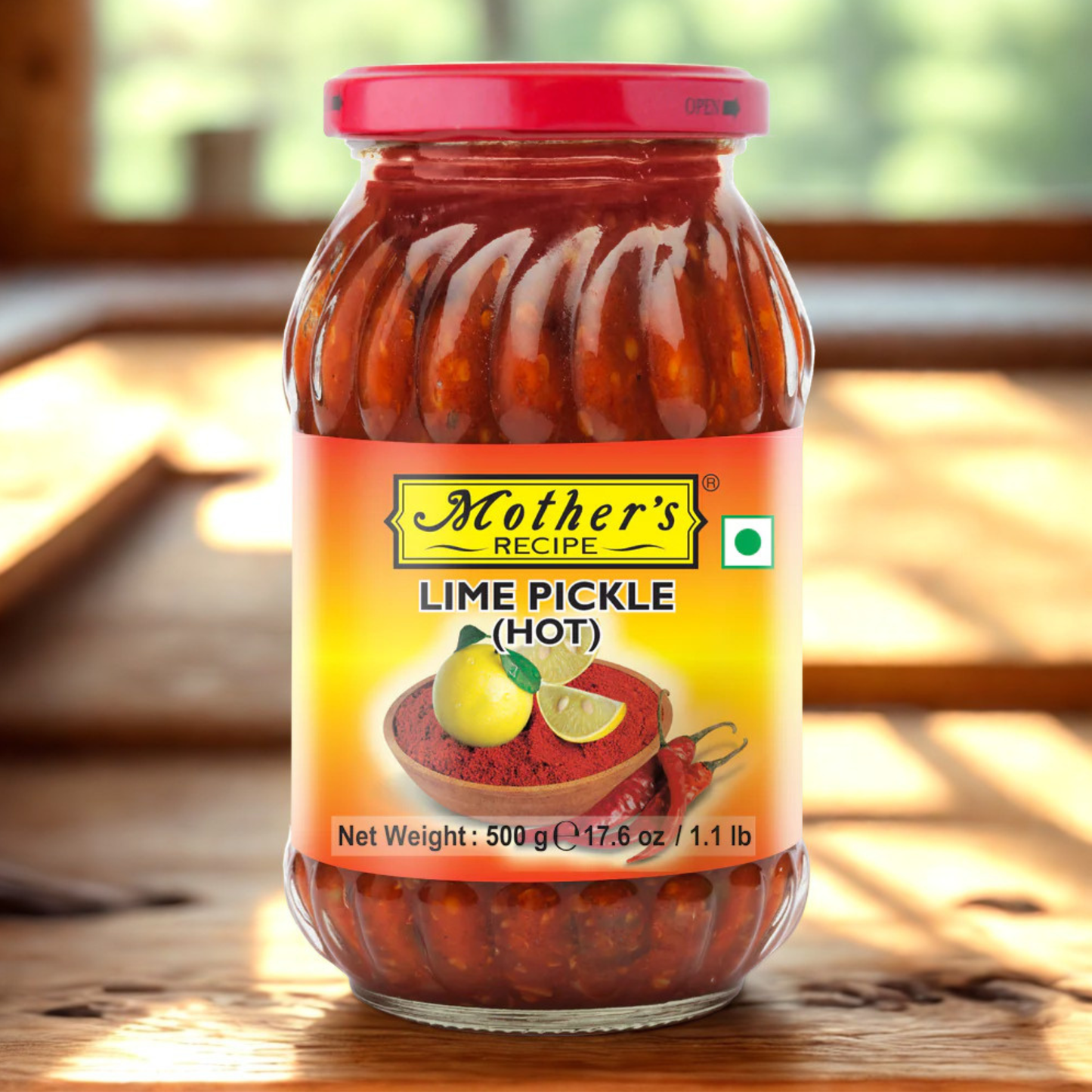 Mother's Recipe Lime Hot Pickle 500 Gm.