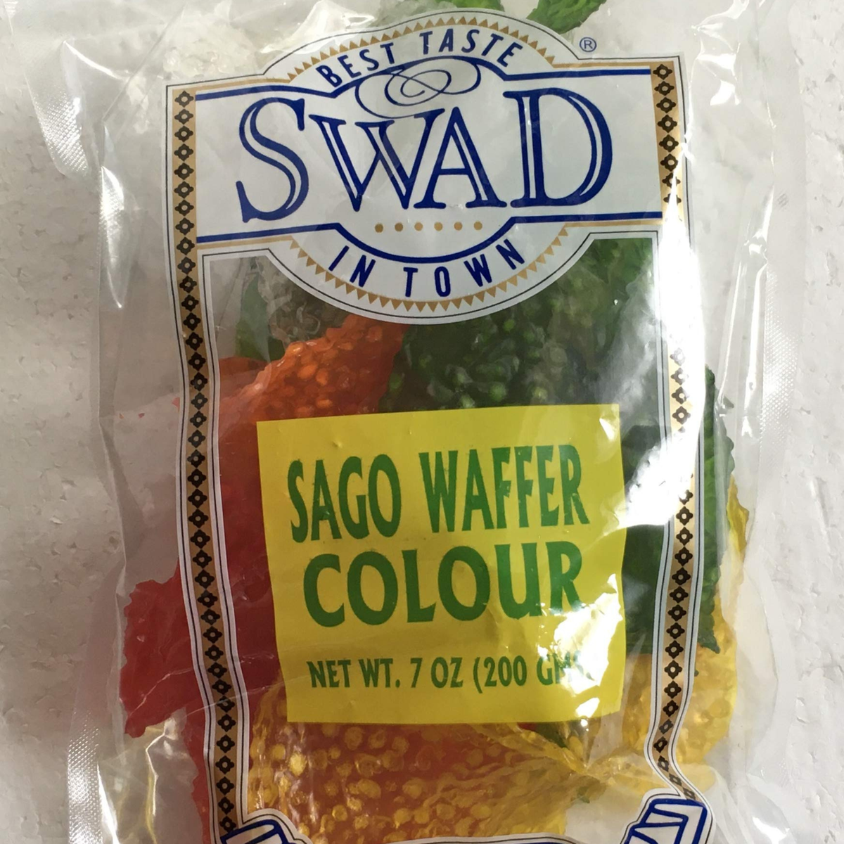 Swad Sago Waffer Colour 7 Oz.
