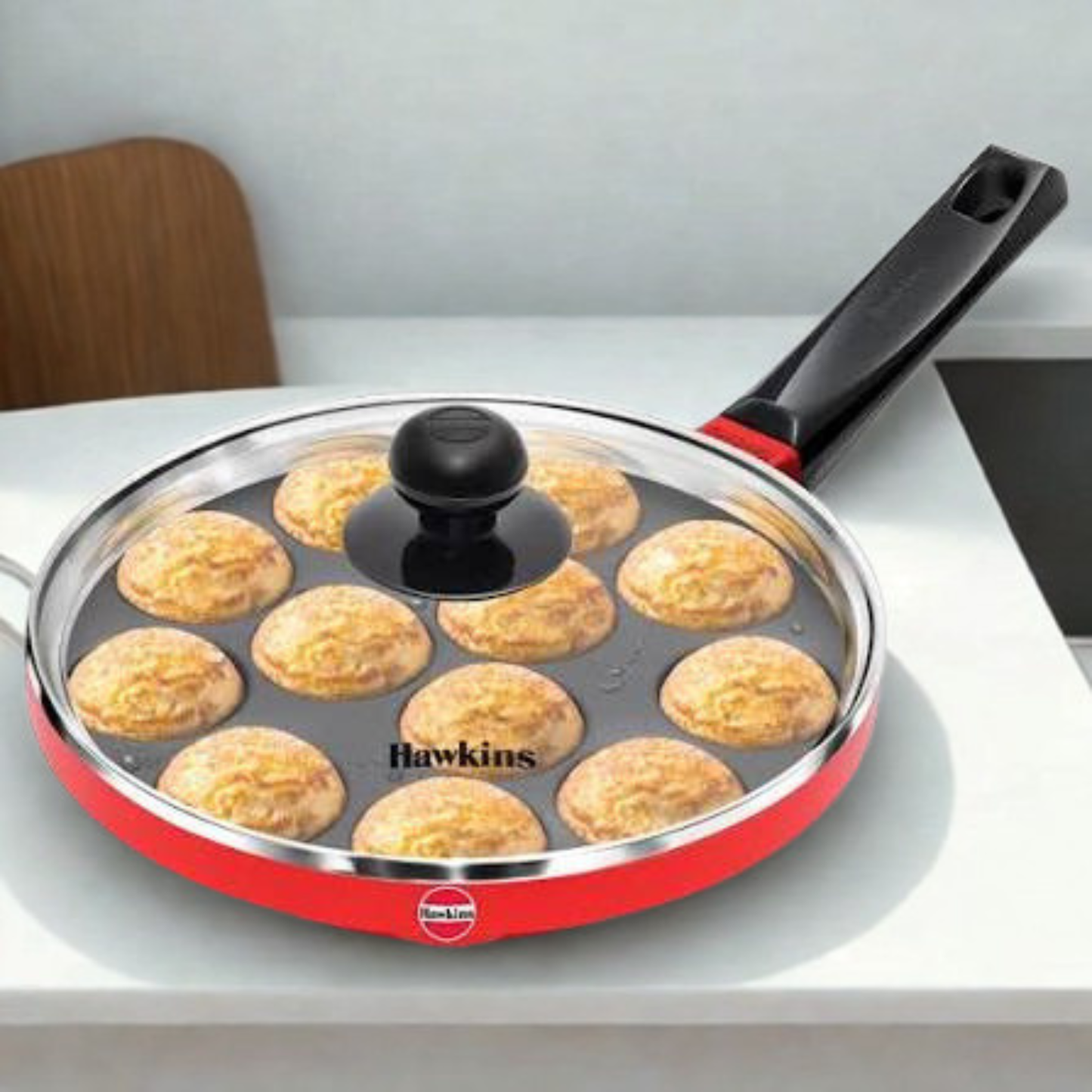 Hawkins Appe Pan-Glass Lid (12 Cup-22 CM)