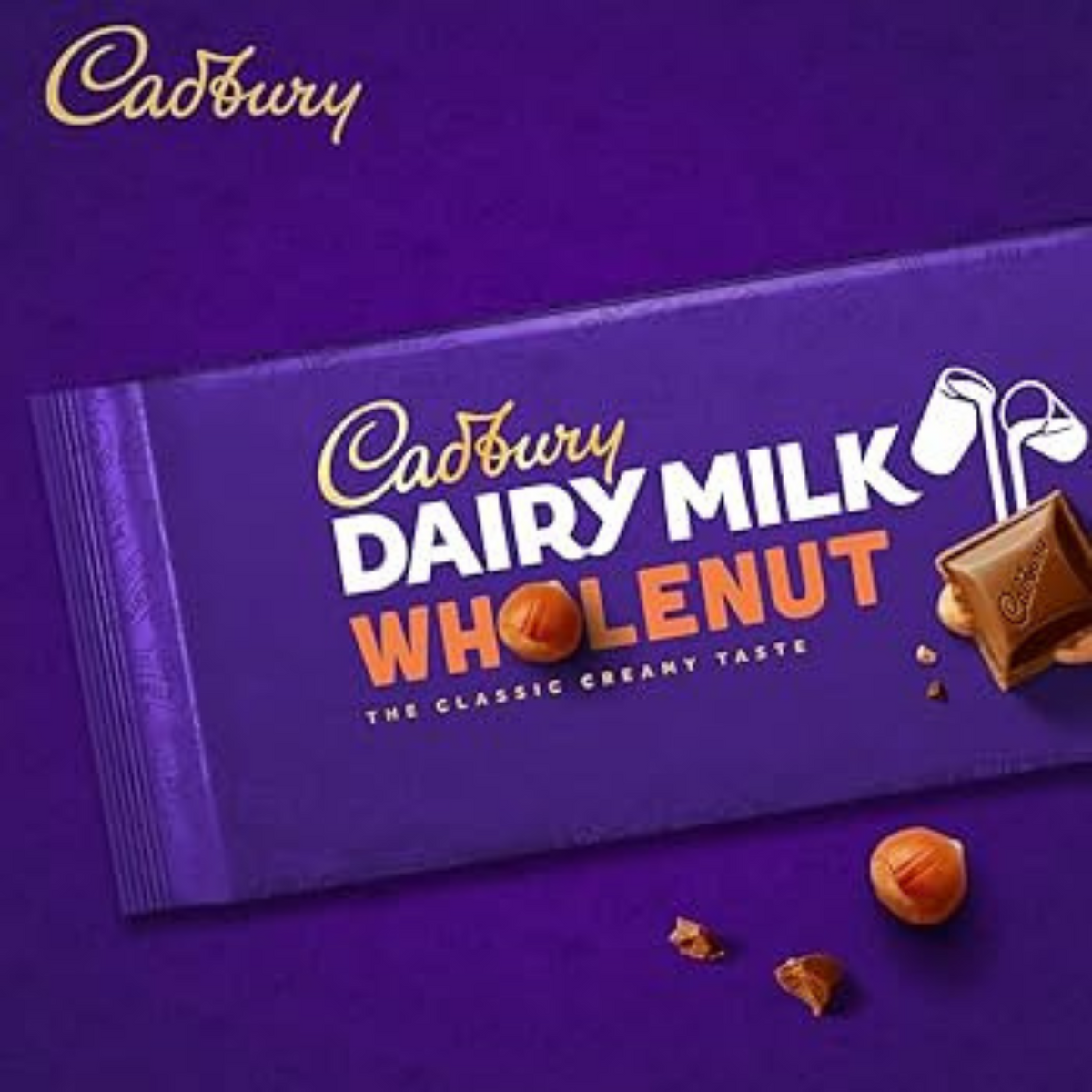 Cadbury Dairy Milk Wholenut 200 Gm.