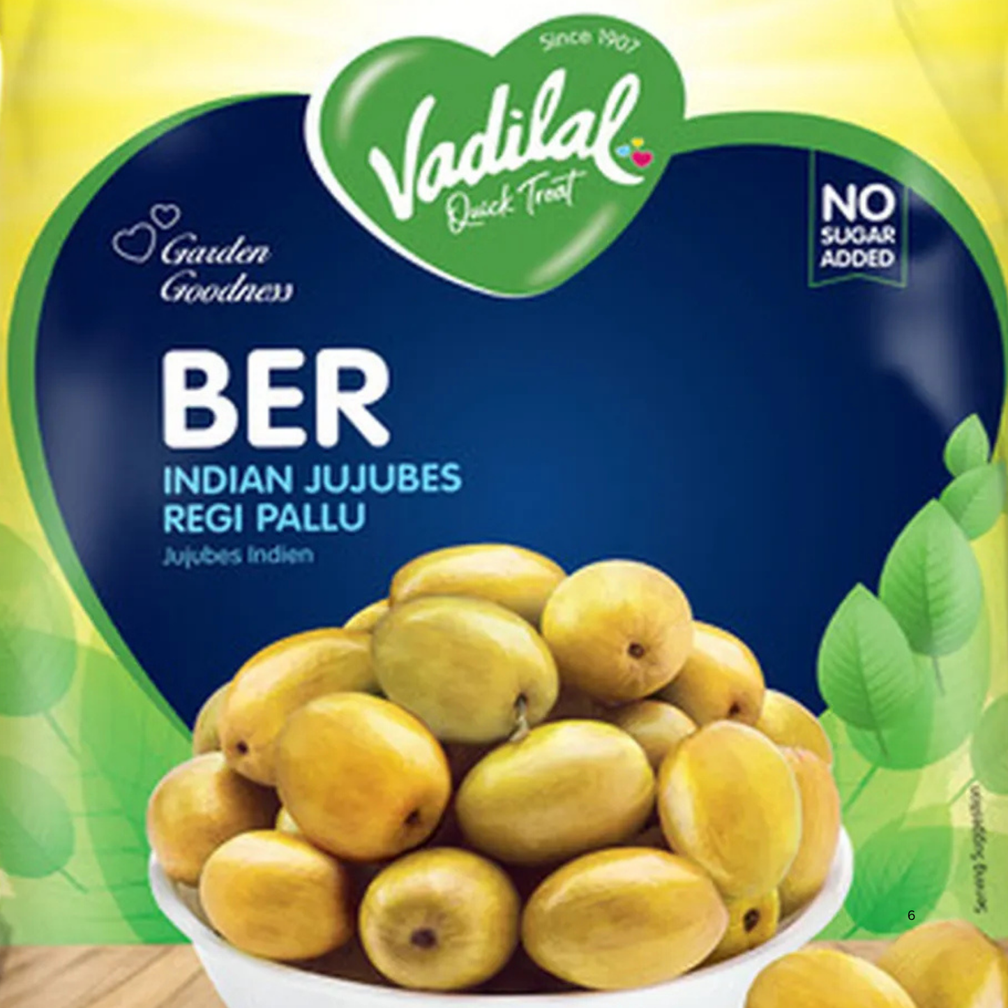 Vadilal Berry Indian Jujubes (Frozen) - 312 Gm.