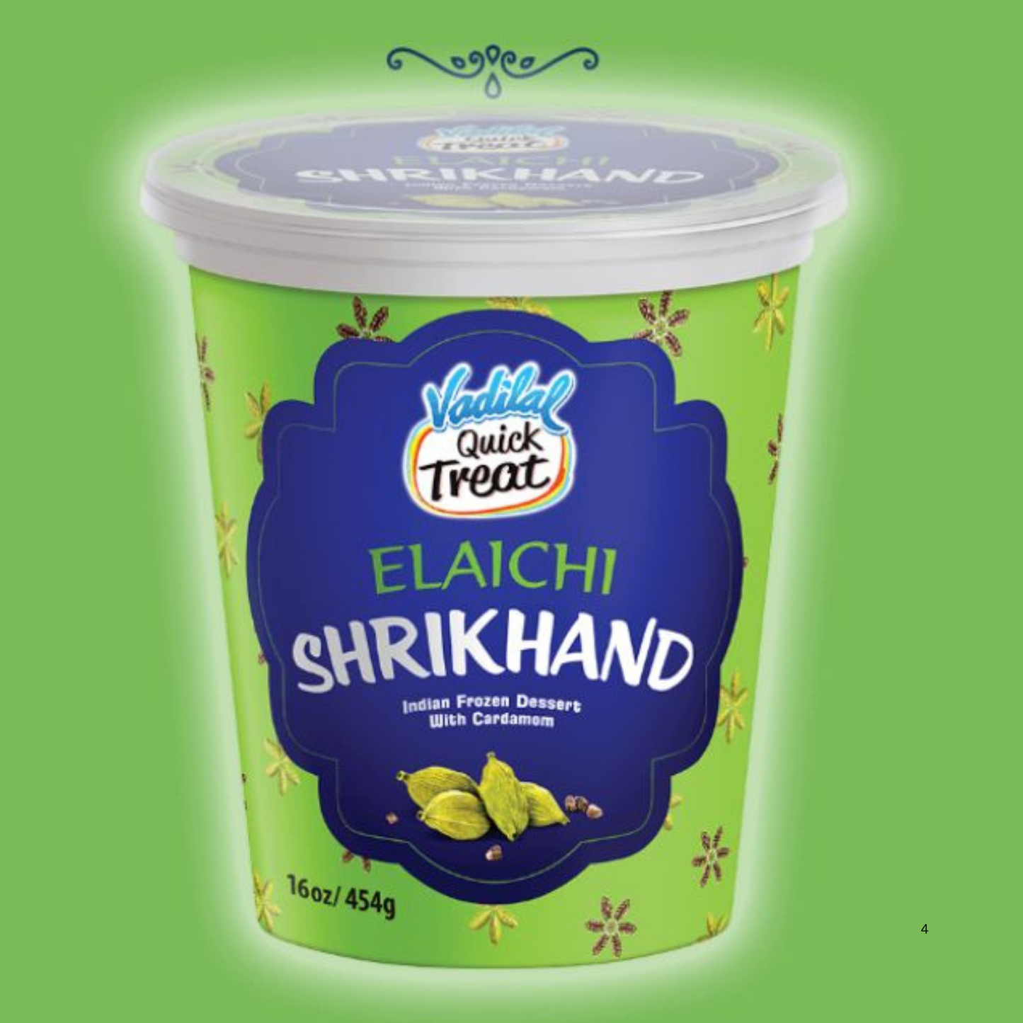 Vadilal Elaichi Shrikhand 454 Gm.