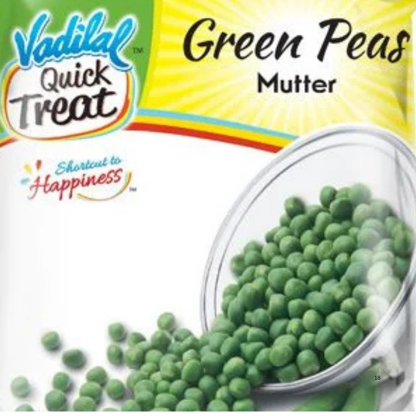Vadilal Green Peas 11 Oz.