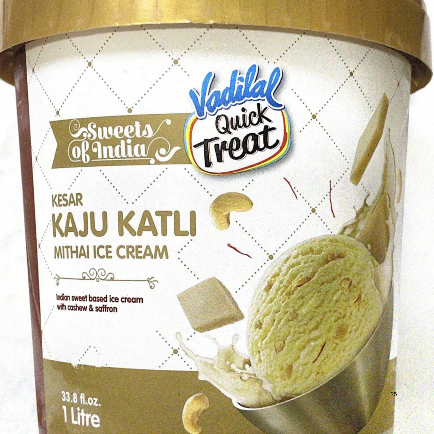 Vadilal Kaju Katli Ice Cream 1 Liter