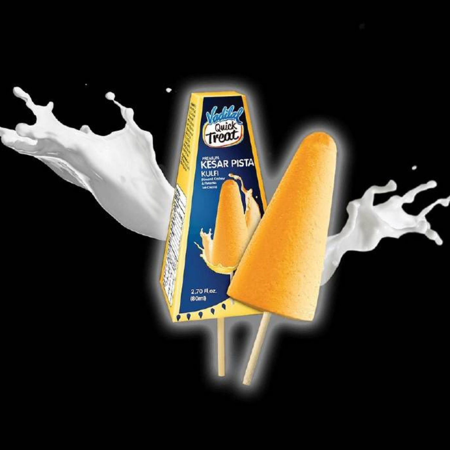 Vadilal Kesar Pista Kulfi (Conical)