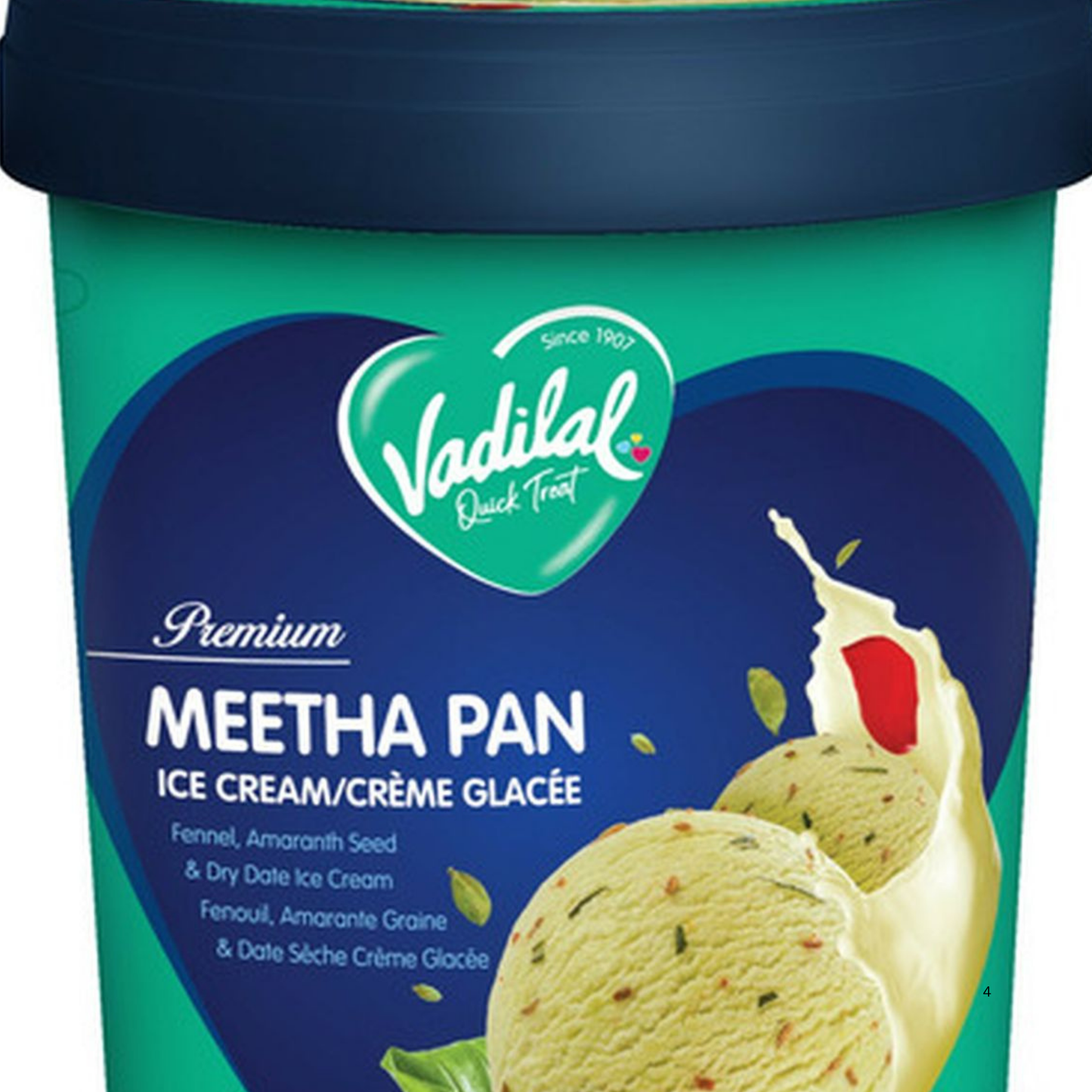 Vadilal Meetha Pan Ice Cream (Tub) 1 Liter