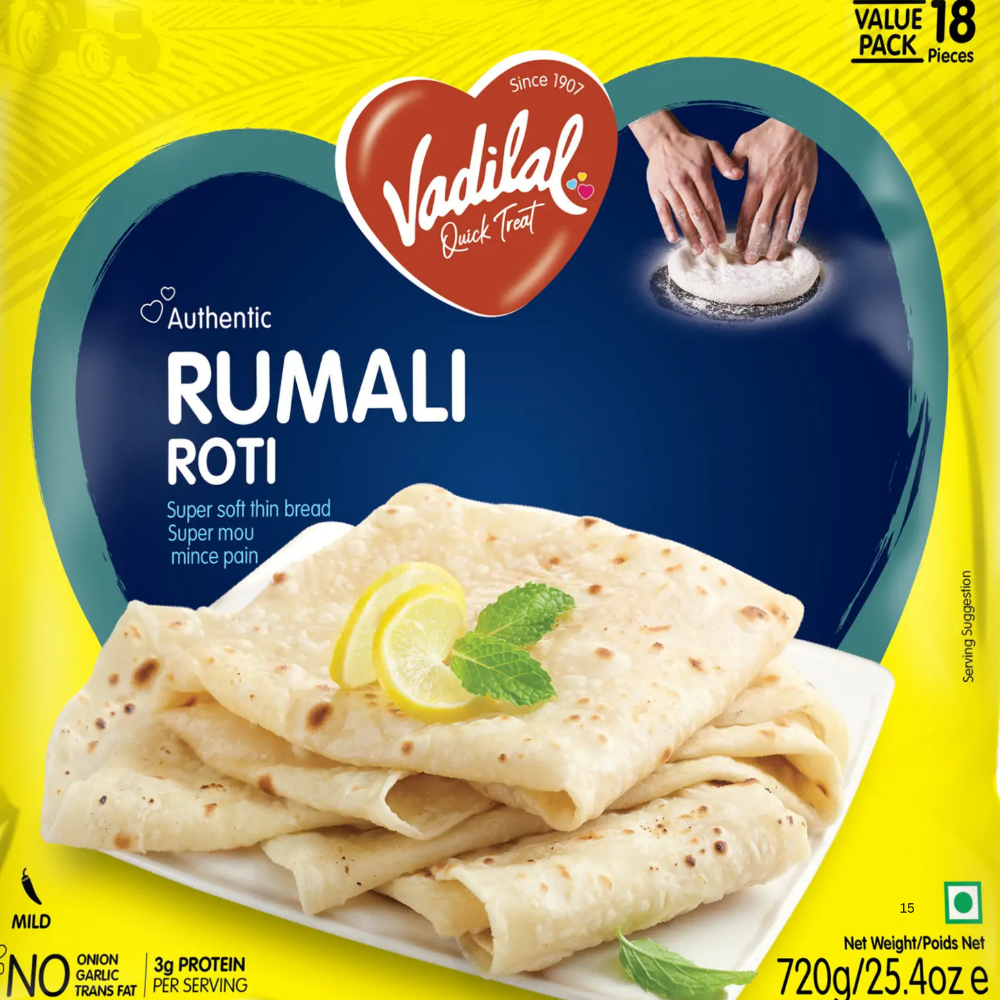 Vadilal Rumali Roti 720 Gm.