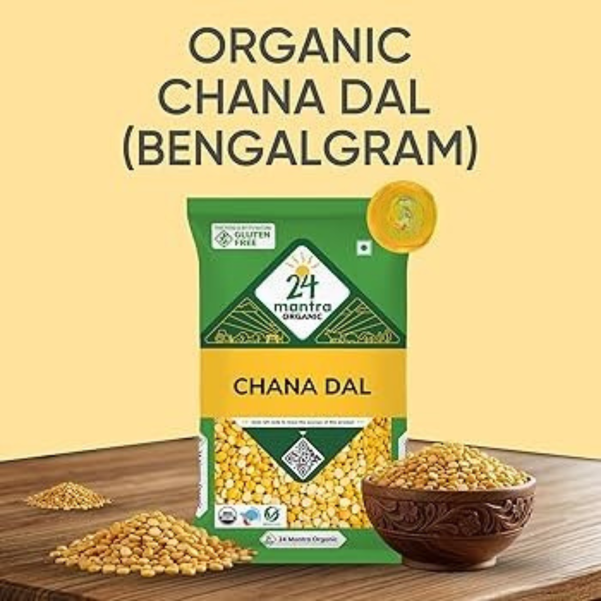 24 Mantra Organic Chana Dal 2 Lb.