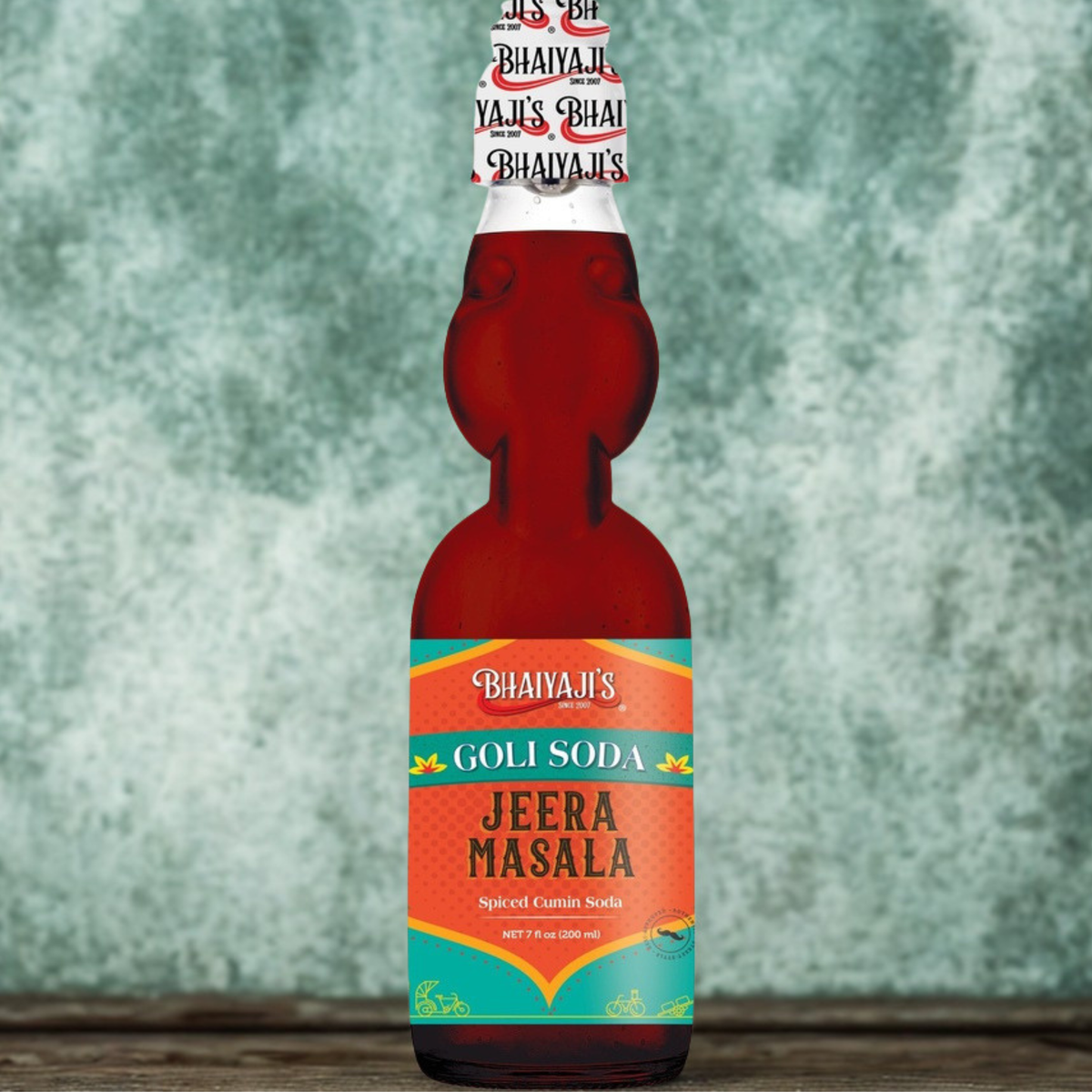 Bhaiyaji Goli Soda (Jeera Masala) 200 ml.