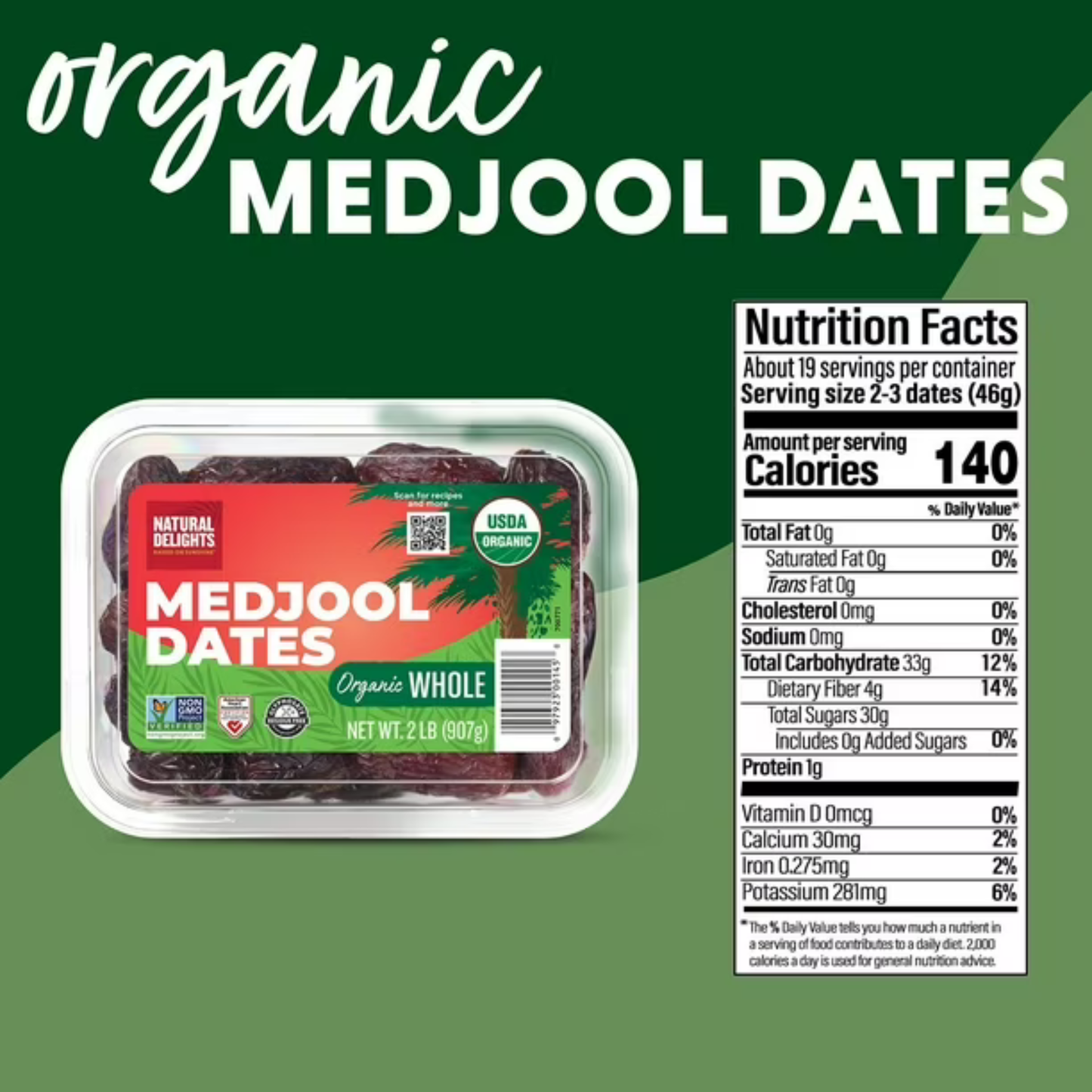 Natural Delight Medjool Dates (2 Lb.)