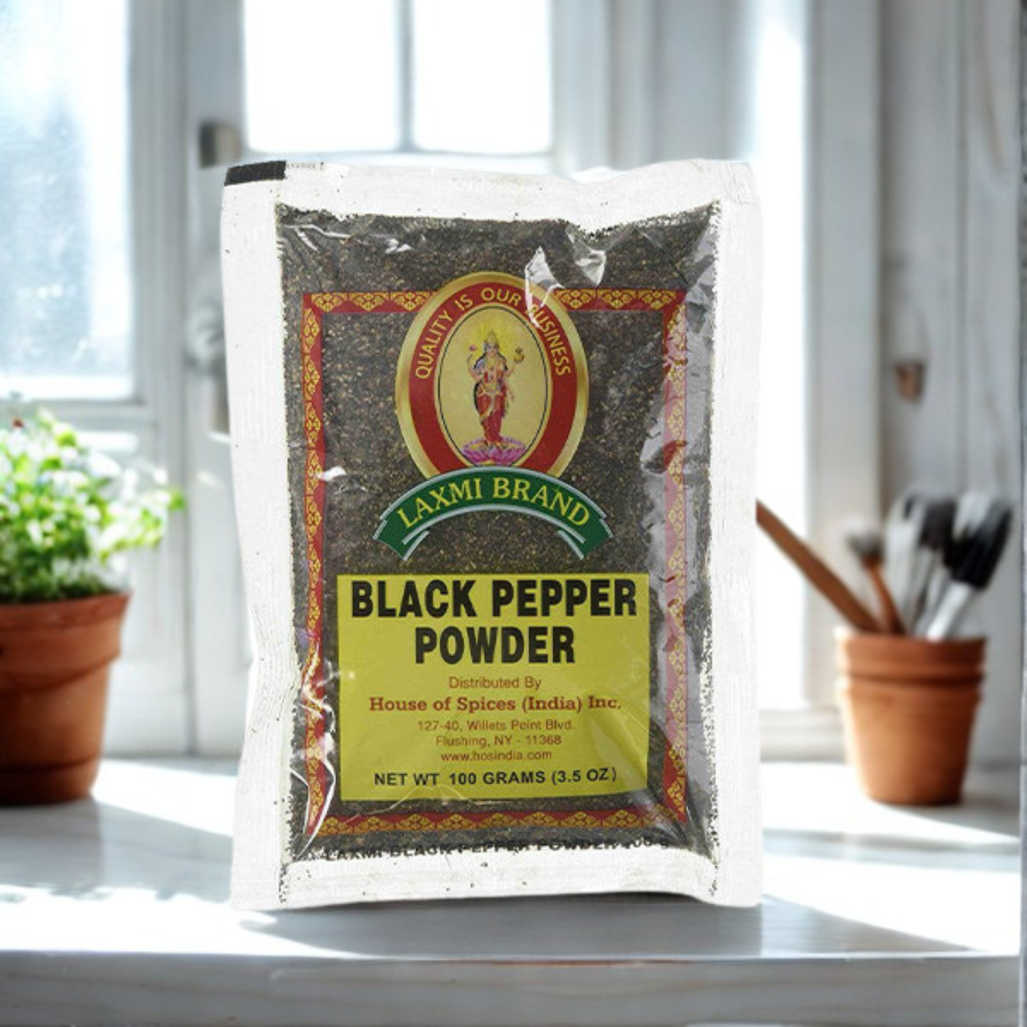 Laxmi Black Pepper Powder 3.5 Oz.