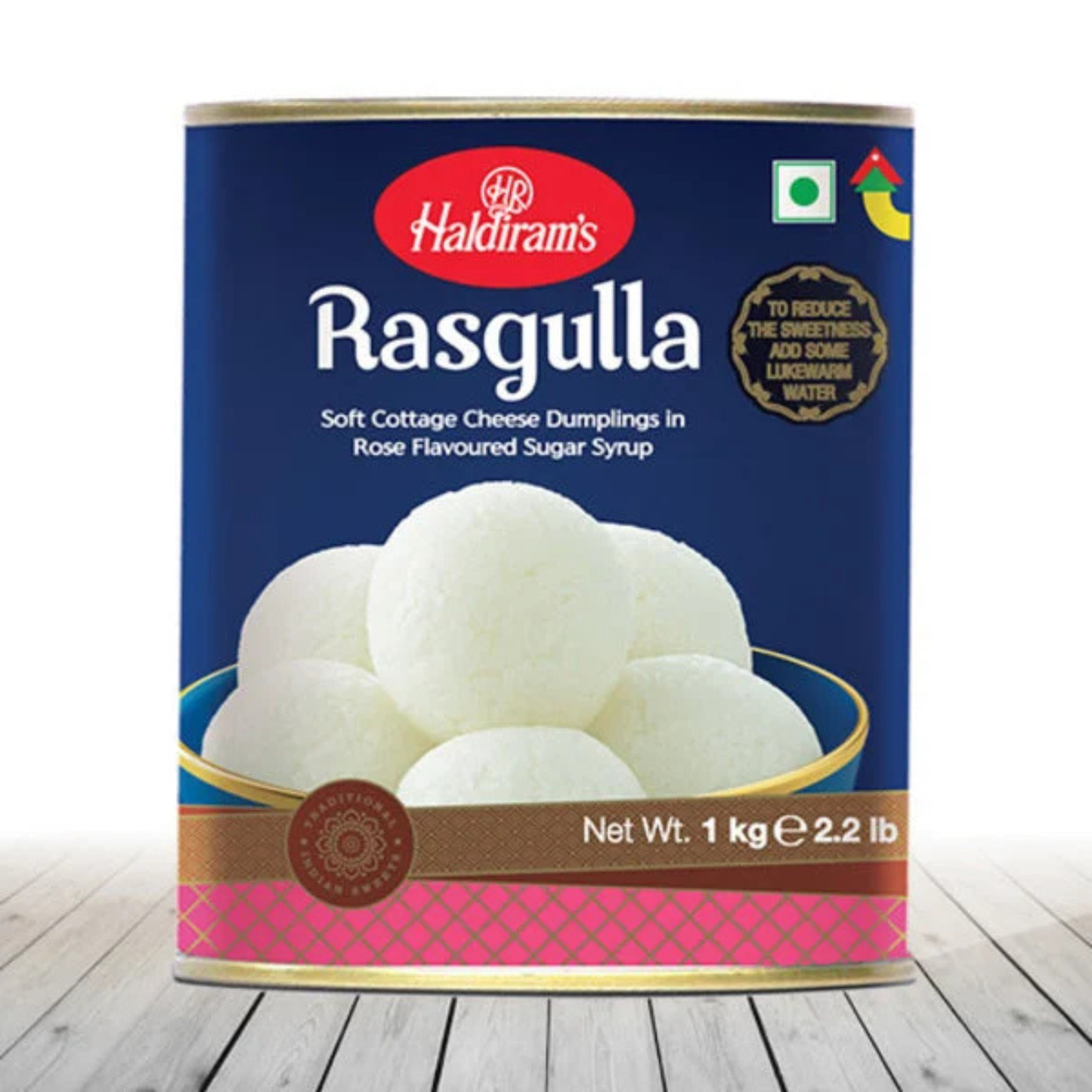 Haldiram Rasgulla (Can) 1 Kg.