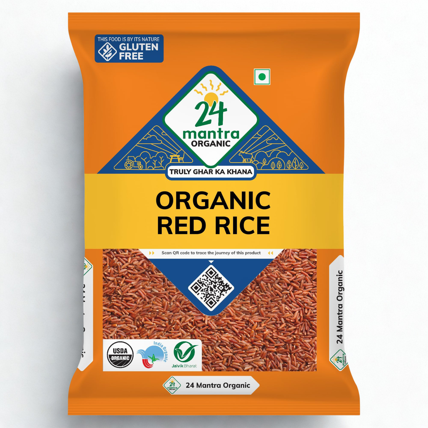 24 Mantra Organic Red Rice 4 Lb