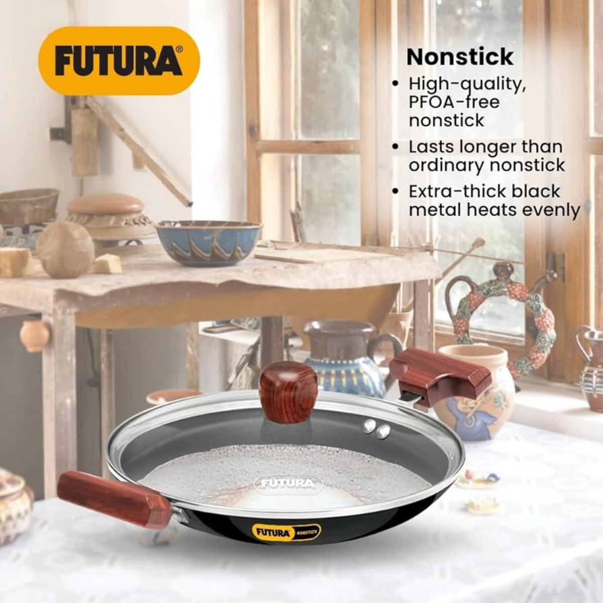Futura Breakfast Pan (Glass Lid)