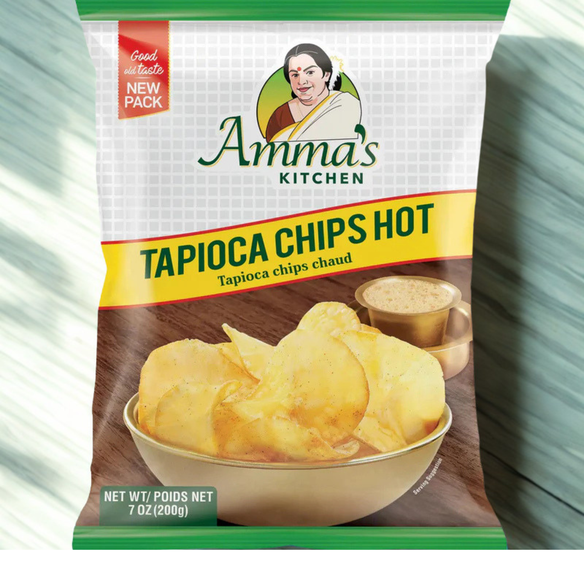 Amma's Kitchen Tapioca Chips Hot 7 Oz.