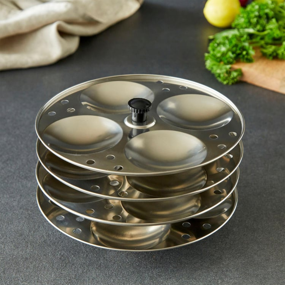 Rhythm 4 Plate Idli Stand -16 Idli