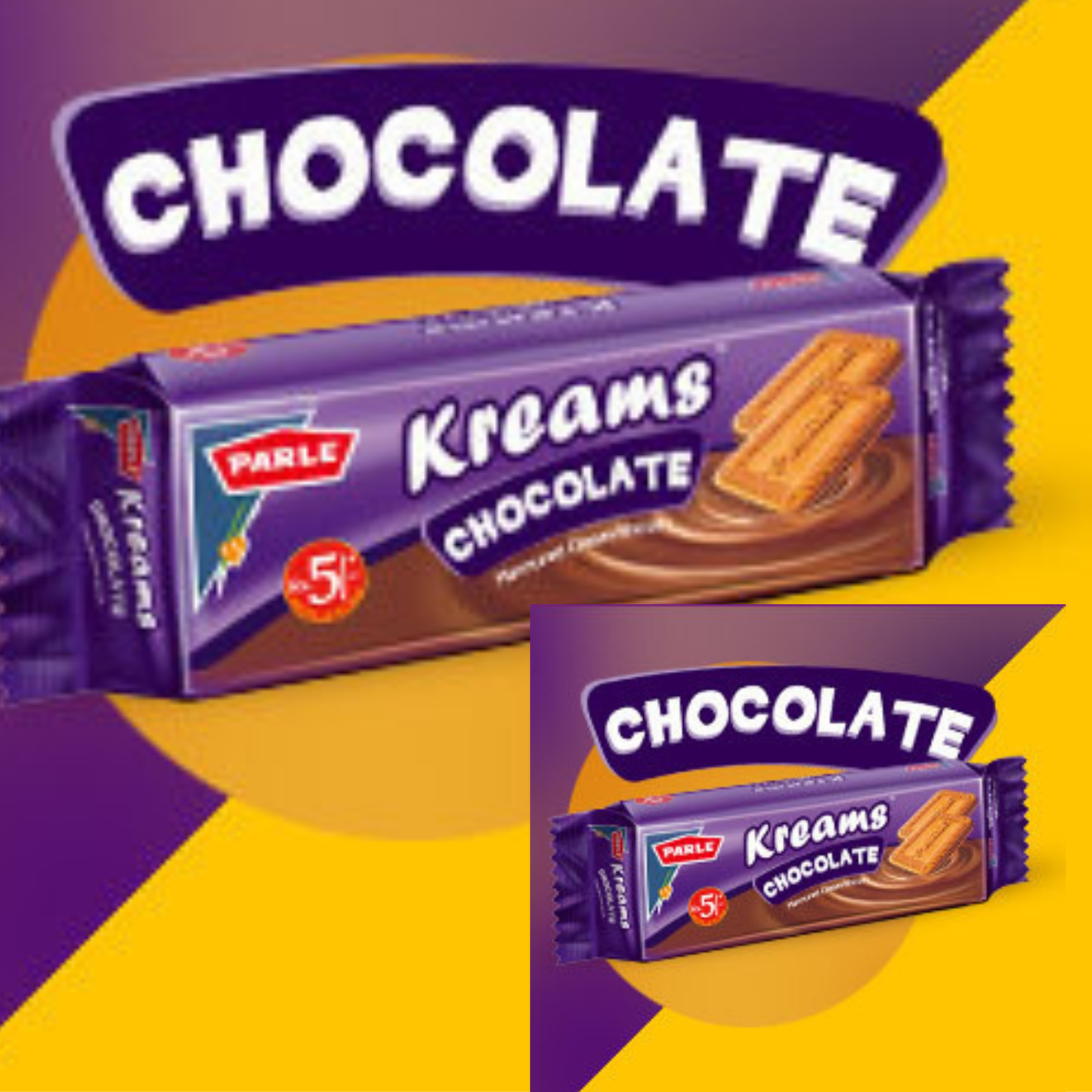 Parle Chocolate Kreams 70 Gm. o0p-