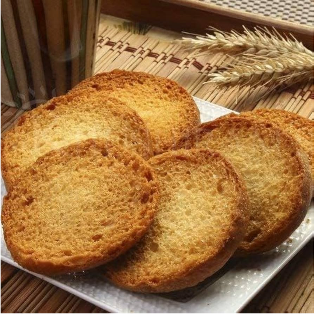 Crispeez Tea Rusk (Round) 200 Gm. (Green Color Packet)
