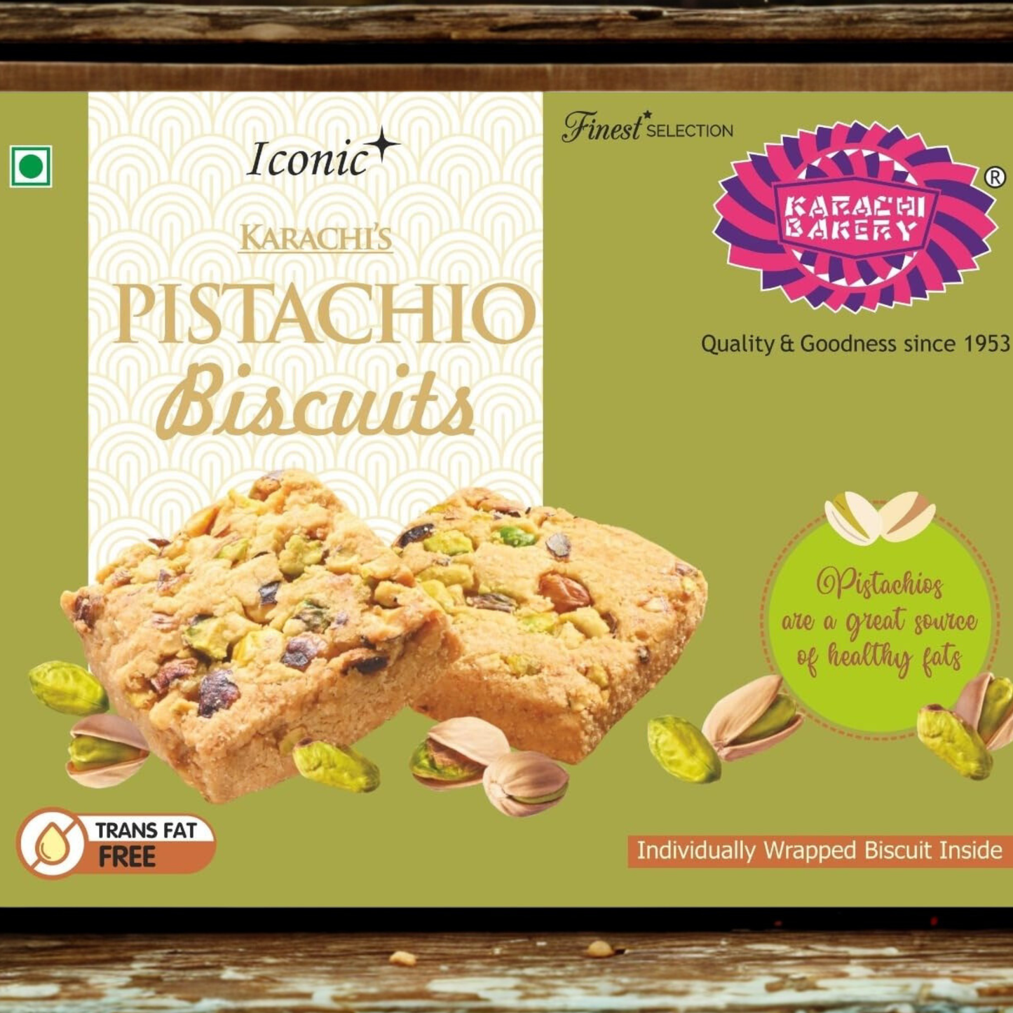 Karachi Pista Biscuits 400 Gm.