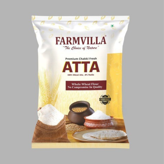 Farm Villa Sharbati Whole Wheat Atta 10 Kg.