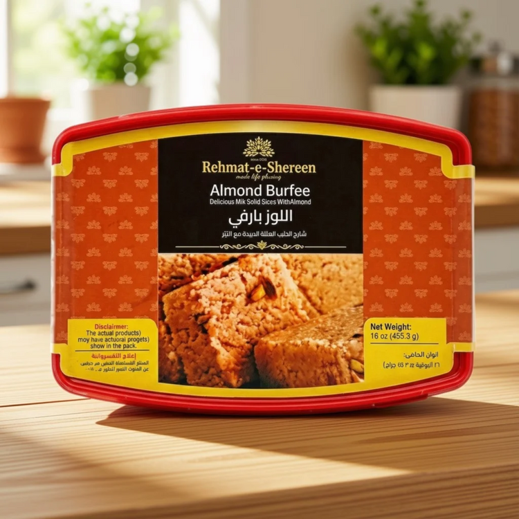 Rehmat-e-Shereen Almond Burfee 454 Gm.