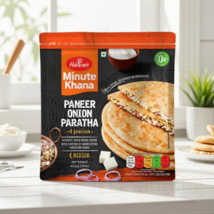 Haldiram Paneer Onion Paratha - 4 Pc.