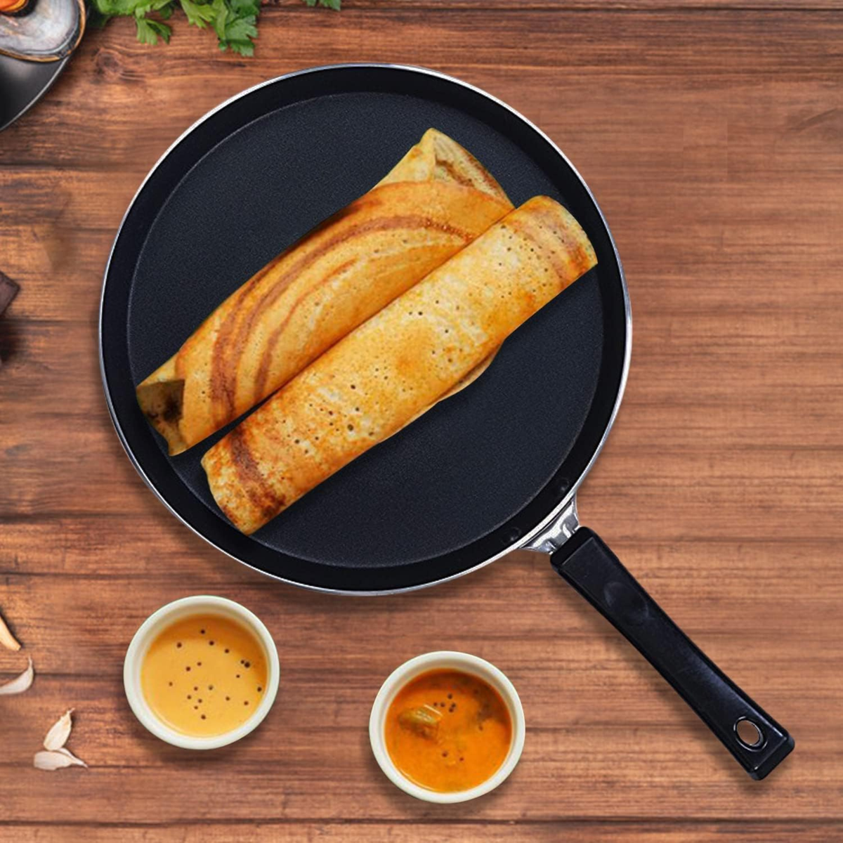 Aman Dosai Tawa Non Stick (Flat) 32 cm.