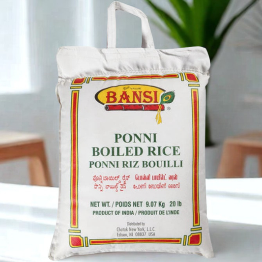 Bansi Ponni Raw Rice 20 Lb.
