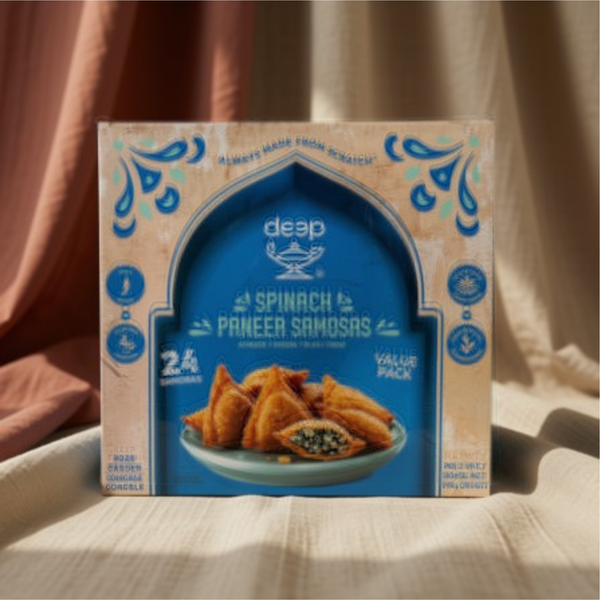 Deep Spinach Paneer Samosa (Frozen)