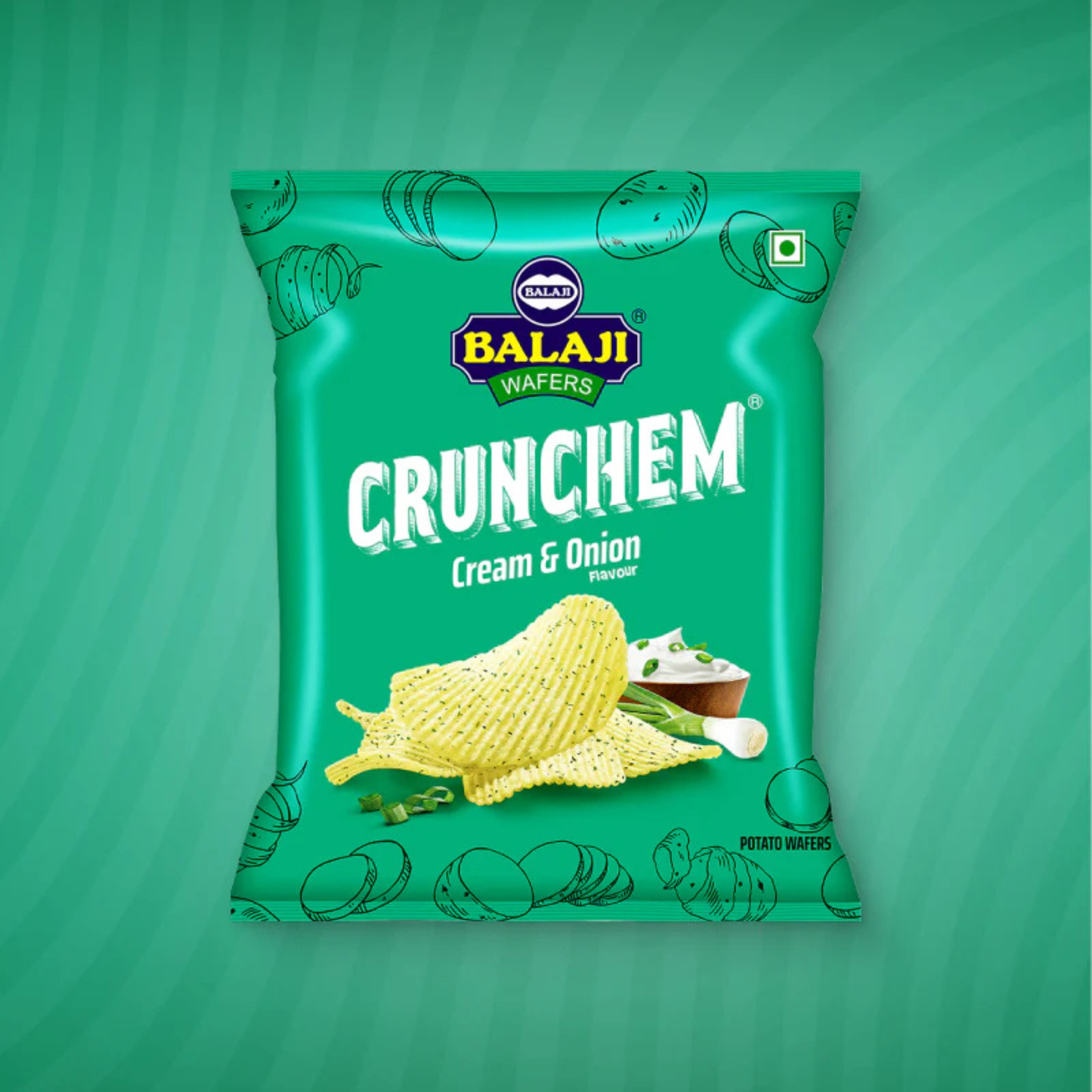 Balaji Cream & Onion Wafer 135 Gm.