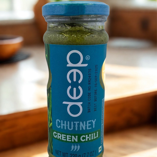 Deep Green Chilli Chutney 7.7 Oz
