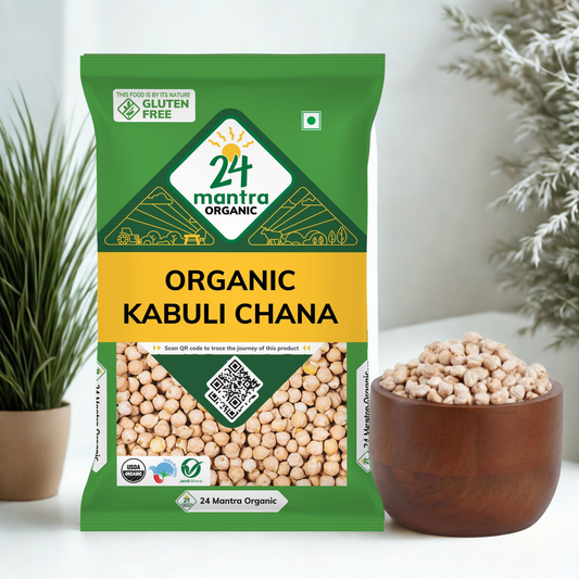 24 Mantra Organic Kabuli Chana 4 Lb.