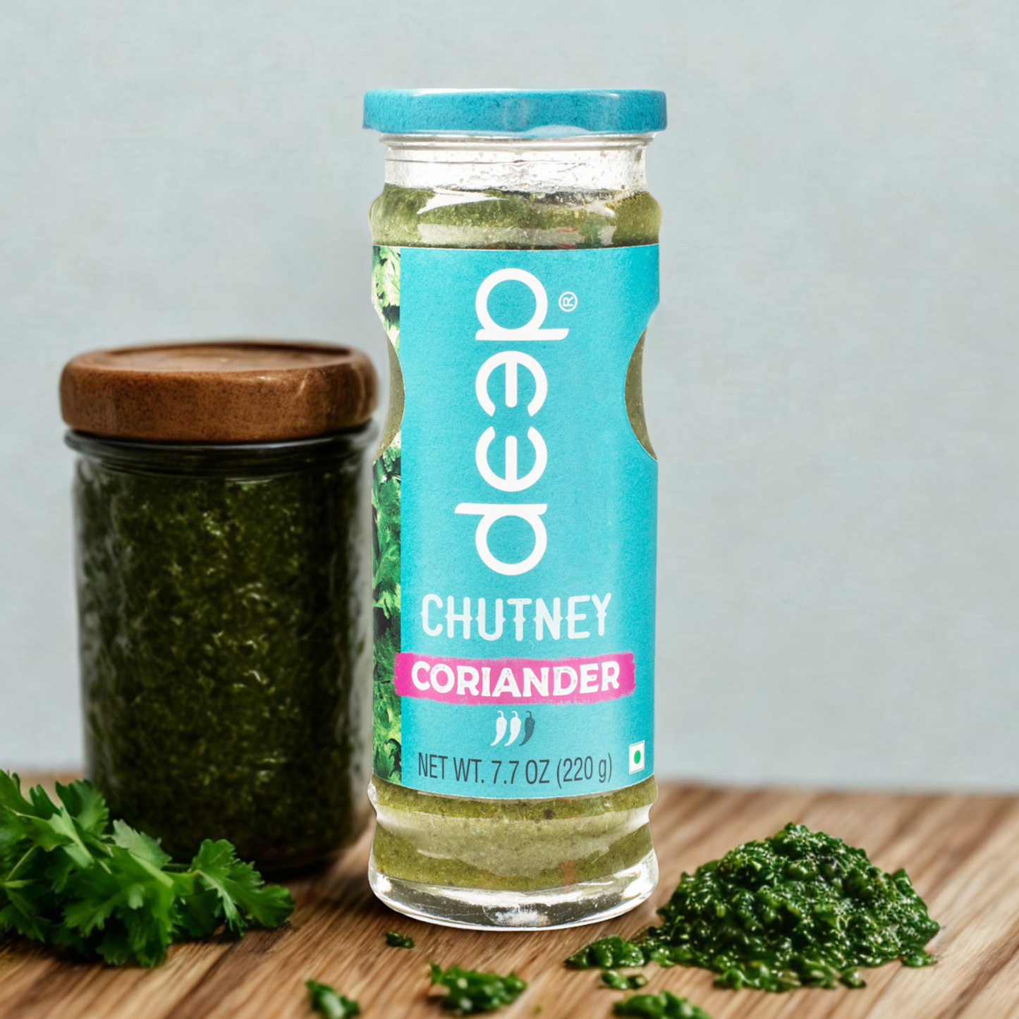 Deep Coriander Chutney 7.7 Oz.